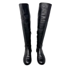 Christian Dior Galliano Ethnic Black Leather Studded OTK Boots EU 40 FW2004 Y2K thumbnail 3
