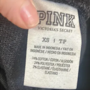 Pink Victoria’s Secret gray jogger sweatpants thumbnail 6