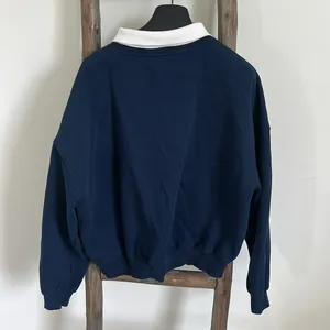 Stockholm 1998 Navy and White Men's Sweater Small thumbnail 2