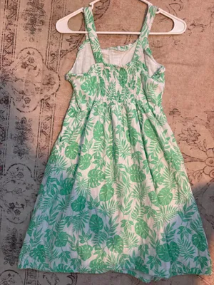 Wonder Nation Green floral dress thumbnail 2