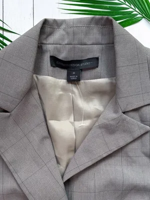 Express Design Studio Light Olive Gray Padded Shoulder Top Y2K NWOT Structured thumbnail 7