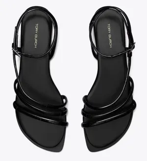 TORY BURCH Split Mignon Multi strap‎ Sandals Size 8.5 In Black thumbnail 1