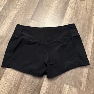 Nike Dri-FIT Black Low Rise Athletic Compression Shorts thumbnail 2