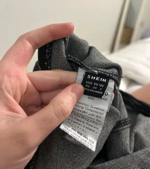 Black Denim Strapless Top Size XS thumbnail 3