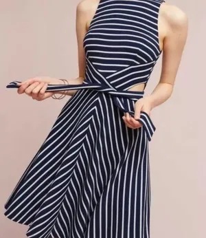 Anthropologie Hutch Kinsley Blue Dress XL New NWT HTF GORGEOUS Sleeveless thumbnail 1
