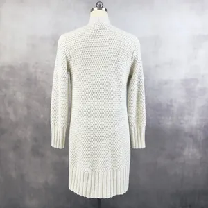 Abercrombie Fitch Womens‎ Open Front Cardigan M Chunky Longline Cozy Layering thumbnail 5