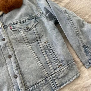 Levi's Brand New Faux Fur Collar Sherpa Jean Jacket thumbnail 6