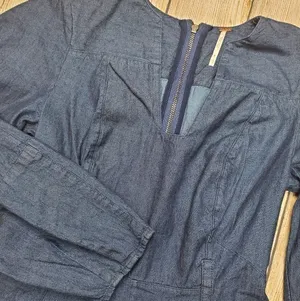 FREE People Denim Long Sleeve Dress Defect‎ thumbnail 5