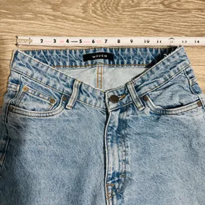 Waven Tova 90s Wide Leg Jeans V-Waist Light Blue Raw Hem Womens 26 x 31‎ US 4 thumbnail 4