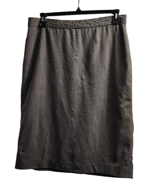 Lauren Ralph Lauren Gray Pencil‎ Skirt Professional Office Wear Size 12 thumbnail 1