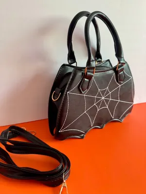 Spider Web Crossbody Bag (6335)🕷️ Black thumbnail 3