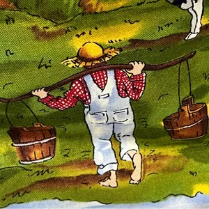 Country farm novelty handbag barn cows farmer sheep bunny rabbit scarecrow purse thumbnail 4