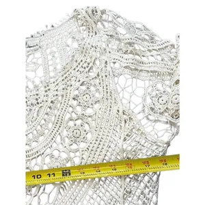 Jens Pirate Booty Free People Crochet Mini Dress Size XS off white / ivory thumbnail 8
