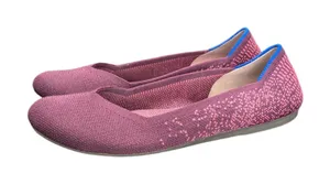 Rothys The Flat Fig Python Round Toe Slip On Shoes Balletcore Womens 6 Purple thumbnail 1