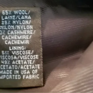 Kenneth Cole Reaction black Cashmere wool blend coat New! thumbnail 5