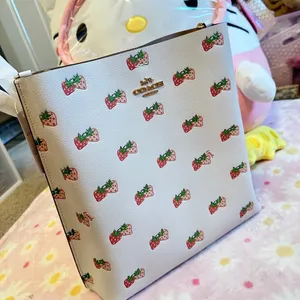 NWT Coach Mollie Bucket Bag in strawberry print cb601 thumbnail 1