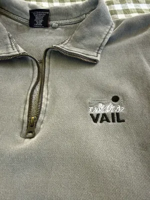 Grey Vail Colorado Quarter Zip Gray thumbnail 2