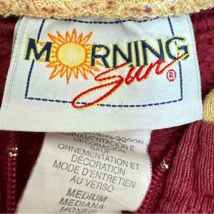 Vintage Fall Sweatshirt sunflower bird Grandma core Medium‎ thumbnail 4