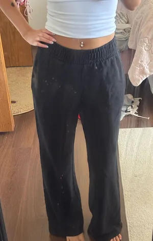 wild fable Black Elastic-Waist Casual Pants thumbnail 1