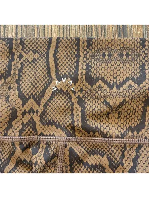 Varley Luna 25 Legging Burnt Snake Print Brown Black Large‎ EUC thumbnail 4