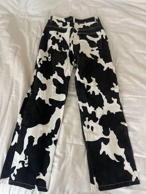 Et Clet Cow Print Jeans thumbnail 2