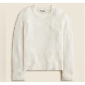 J.crew high ribbed wool blend ivory sweater size M thumbnail 2