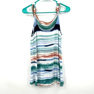 Vanessa Virginia Anthropologie size XS tank‎ top sleeveless shirt striped thumbnail 2