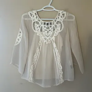 Cynthia Rowley Lace top with tank lining thumbnail 1