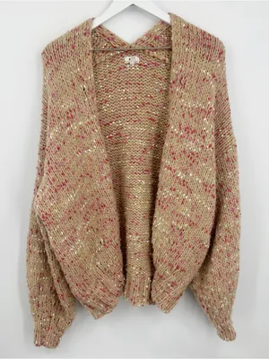 Aerie Brown Sweater Cardigan Size Small Boho Chunky Oversized thumbnail 8