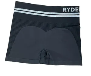 Ryderwear Black Biker Shorts Medium High Waist Seamless Workout Athletic thumbnail 2