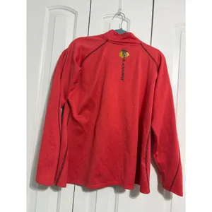 NHL Chicago Blackhawks Full Zip Jacket Sporty Red Thumbhole XL Gorpcore thumbnail 8