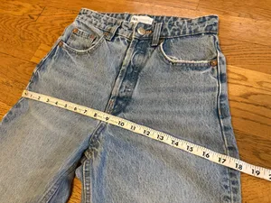 Zara Light Blue High-rise Jeans size 2 thumbnail 10