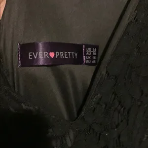 Ever Pretty Black‎ V-Neck Backless Cocktail Gown thumbnail 2