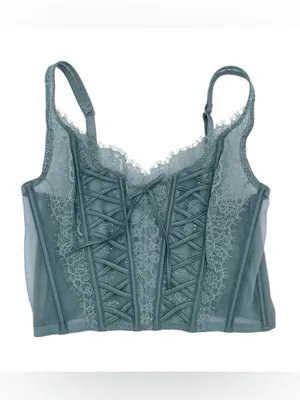 Victoria's Secret Dream Angels Unlined Lace Up Corset Size Small DD Fairycore thumbnail 2