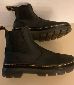 Dr. Martens women Black Chelsea Combat Embury boots US 5 thumbnail 1