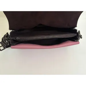 COACH Dreamer True Pink Colorblock Whipstitch Leather Shoulder Bag 76034 thumbnail 9