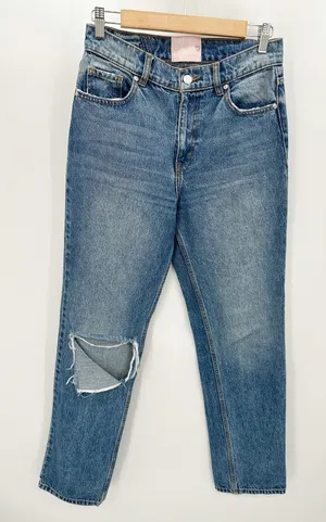 Revice Denim Jeans Women 28 Blue Light‎ Wash Denim 100% Cotton Straight Leg Loose Fit thumbnail 1