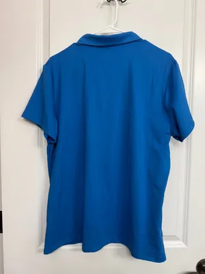 NWT Blue UPF Moisture Wicking Golf Polo Shirt Women’s XL thumbnail 5