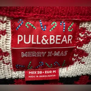 PULL & BEAR Christmas Sweater Size Large women’s Medium Men’s Mex (38) thumbnail 4