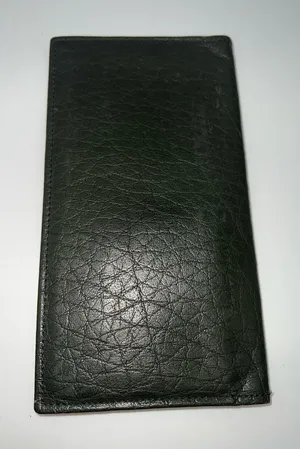 Rolfs Dark Green Long Water Buffalo Skin Leather Wallet 7” X 3.75” thumbnail 1