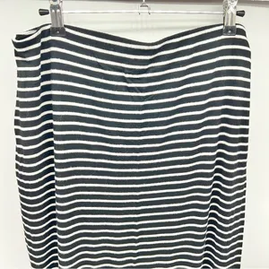 Old Navy Black and White Striped Jersey Knit Pencil Skirt-Size L thumbnail 5