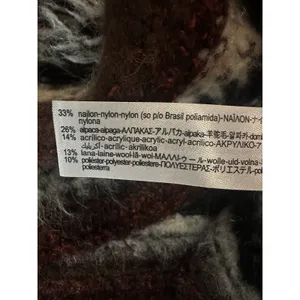 ZARA Sweater Chunky Navajo Nordic Southwestern Crop Hood Alpaca Wool Size Small thumbnail 4
