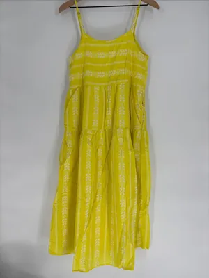 Carve Designs small yellow maxi dress thumbnail 4
