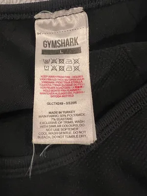 Gymshark Ultra Seamless Long Sleeve Crop Top Black L Large Cutout Back GLCT4249 thumbnail 2