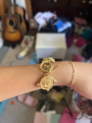 Susan Shaw Elephant Bracelet Gold thumbnail 3