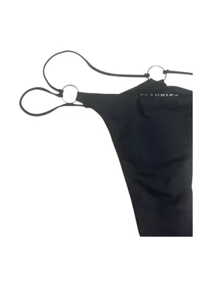 new Frankie’s Bikinis ↯ Kailyn Skimpy Ring Detail Bikini Bottoms ↯ Black ↯ Large thumbnail 9