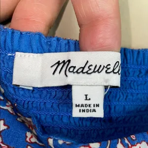Madewell Women’s Boho Cottagecore Floral Print Shoulder Tie Tiered Midi Dress thumbnail 7