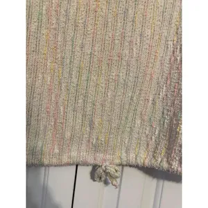 C'Mom vintage 1980s‎ cream and pastel striped sweater blouse thumbnail 3