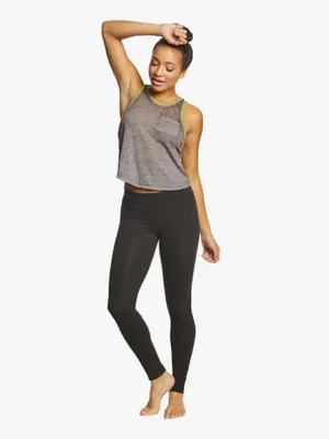 Free People FP Movement Performance Gray Green Trim AXL Yoga Tank thumbnail 4