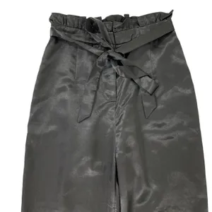 Lulus Women's Pants Small‎ Black Straight Leg Built In Belt Workwear thumbnail 2